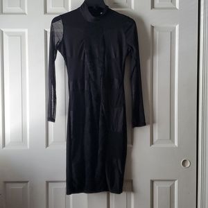 Sexy Black  Sheer Dress sz XL